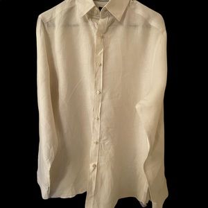 H&M Linen Men’s Button Down SZ M